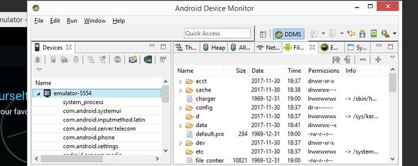 Android Device Monitor File Explorer