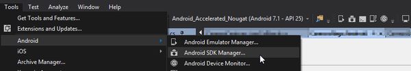 Open Android SDK Manager